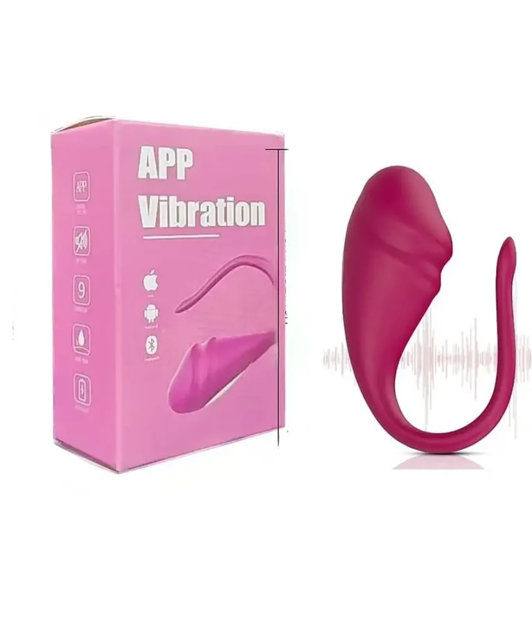 ویبراتور محرک نقطه G + بلوتوثی و قابل کنترل با گوشی + سیلیکون پزشکی نرم و منعطف + ضد آب