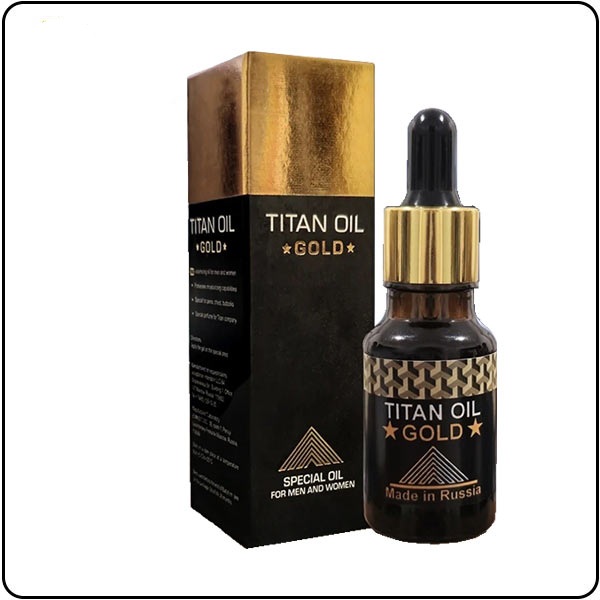 روغن تیتان طلایی بزرگ کننده و حجم دهنده آقایان